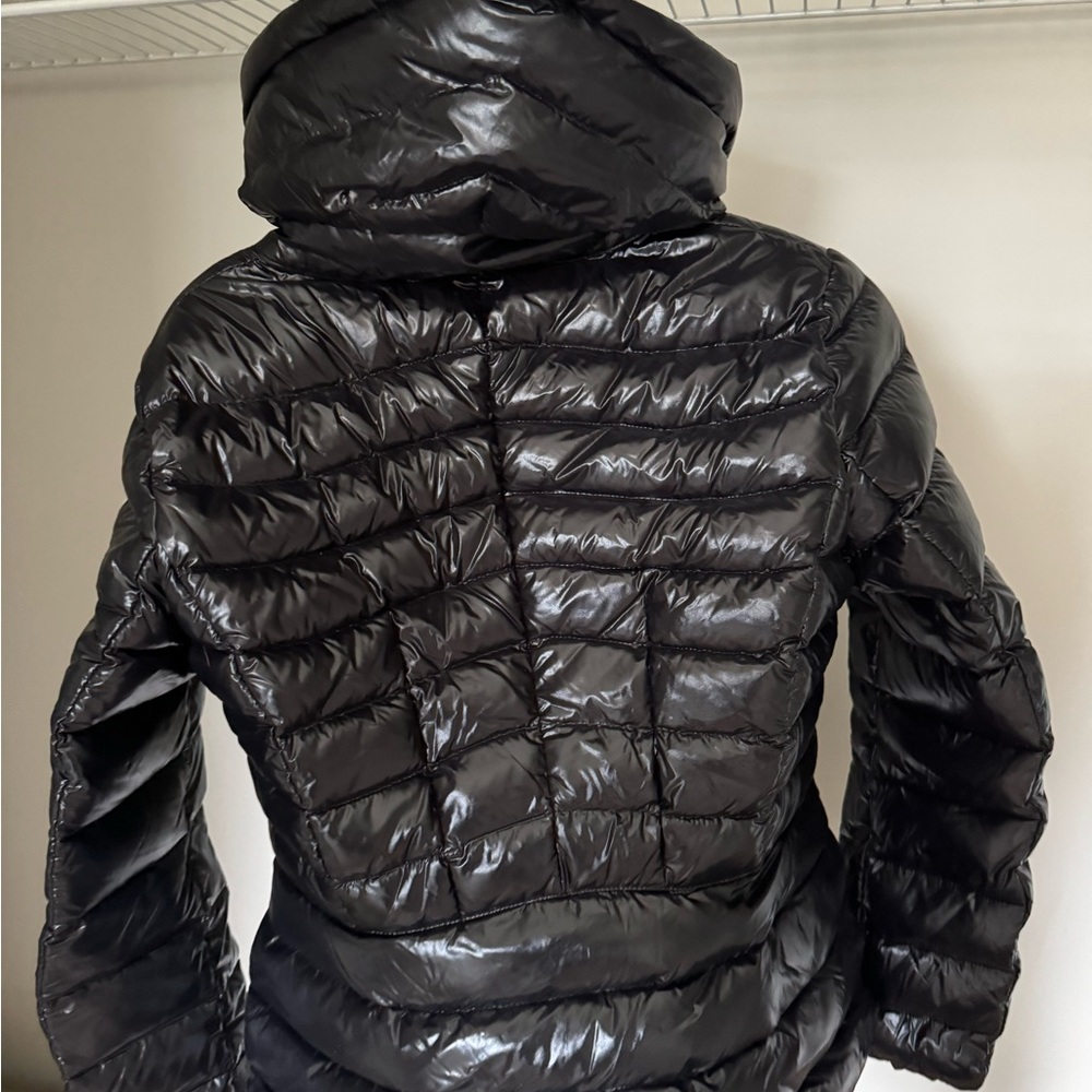 Moncler Shiny Black Puffer Jacket - Picture 6 of 8
